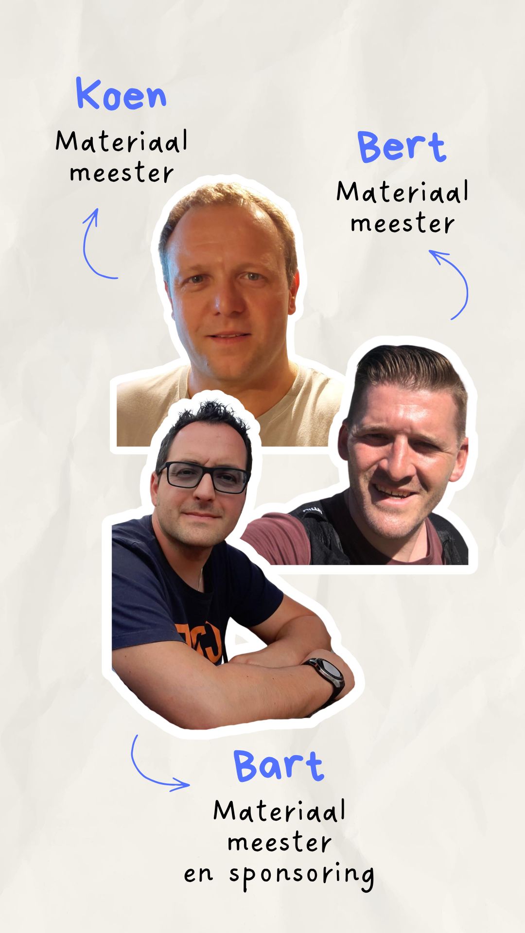 Bestuur - Koen, Bert en Bart